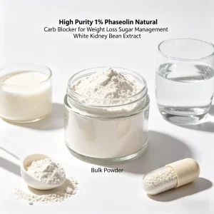 High Purity 1% Phaseolin Natural Carb Blocker for Weight Loss Sugar Management White Kidney Bean Extract