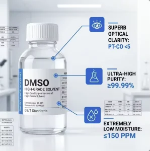 High Purity 99.9% CAS 67 68 5 Universal Solvent Liquid Industrial Grade Organic Chemical Material DMSO Dimethyl Sulfoxide