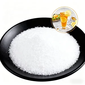 Industrial Food Grade High-Purity Citric Acid C6H8O7H2O White Crystal Organic Raw Material
