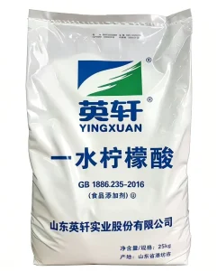 Industrial Grade Citric Acid Monohydrate Organic Acid 99.5% Powder for Water Treatment and Metal Cleaning