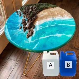 Industrial Grade Epoxy Resin AB Glue Low Viscosity for Woodworking Artistic River Table Construction