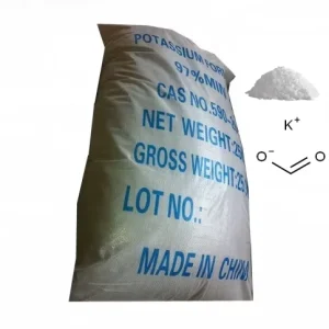 Industrial Grade Organic Chemical CAS 590-29-4 White Flakes Potassium Formate for Printing and Dyeing