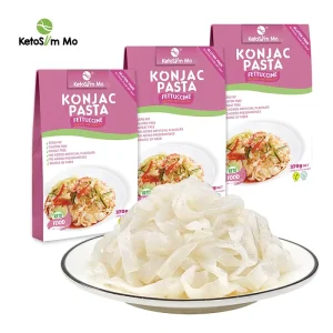 Instant Konjac Fettuccine Noodles Manufacturer Weight Loss Keto Diet Meal Replacement Bag