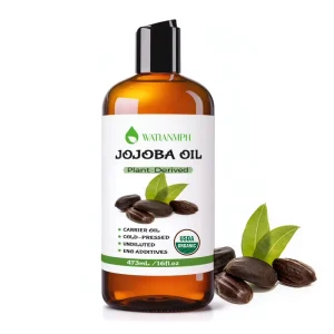Jojoba Oil Bulk Golden Carrier Oil for Face Serum Skin Balance Cosmetic Grade Cold-Pressed Wax Ester Factory OEM