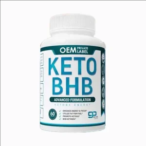 Keto BHB Capsules Non-GMO Gluten-Free Ketone Energy Supplement, 60 Count for Adults