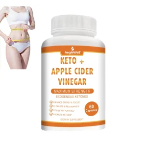 Keto and Apple Cider Vinegar Capsules Exogenous Ketone Supplement