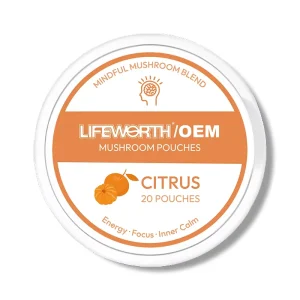 LIFEWORTH Advanced Nootropic Pouches With 200mg Natural Caffeine & Alpha GPC Zero Calorie Energy & Cognitive Support