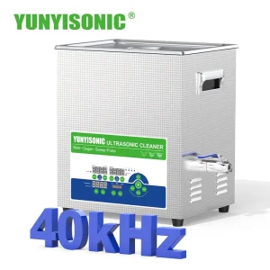 Lab Electric Tabletop Sonic Washer Tank Cleaning Machine 40kHz SUS Sweep Degas 14L Tank Precision Control for Natural Pigment