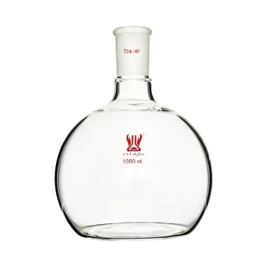 Laboratory Glassware Chemical Resistant Heavy Wall Standard Outer Joint Borosilicate Glass Flat Bottom Boiling Flask