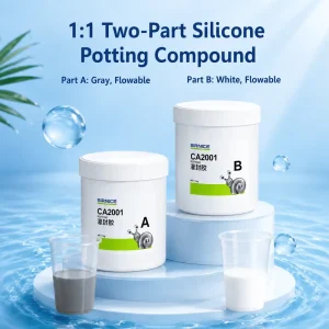 Liquid Silicone Encapsulant for Electronic Potting RoHS REACH Compliant 50~200C CAS 9006 65 9 Fire Resistant