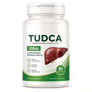 Liver Support Supplement TUDCA Tauroursodeoxycholic Acid 500mg TUDCA Capsules