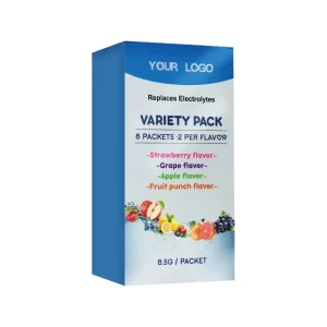Low Carb Sugar Free Electrolyte Hydration Powder Blueberry Flavor 6 Key Electrolytes Trace Minerals OEM Private Label Energy