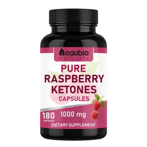Natural Raspberry Ketone Capsules for Metabolism Support, Private Label OEM Herbal Antioxidant Vegan Supplement