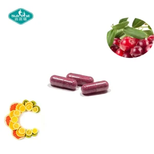 Nutrition Supplement Factory Custom White Label Cranberry Extract Capsules Vitamin C for Skin Whiten
