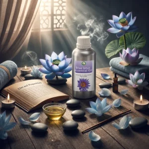 Nymphaea Caerulea Blue Lotus Oil Squalene Rich 100% Pure Natural Steam Distilled Bulk GC-MS Certified Export