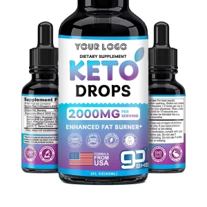 OEM BHB Keto Drops, Exogenous Ketones, Low-Carb Diet Supplement