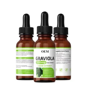 OEM Factory Natural Graviola Soursop Oil Liquid Drops Antioxidant Dietary Supplements for Immunity Support