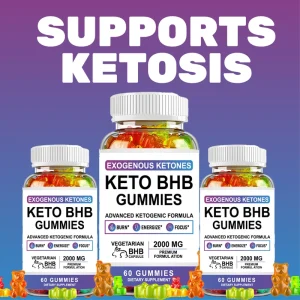 OEM/ODM Adult Apple Cider Vinegar Gummies Pectin Vitamin Weight Loss Ketone Fat Burner Energy Support Sugar-Free Sleep Digestive