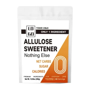 OEM ODM Allulose Sweetener Bulk Zero Fat Keto Diabetic Friendly Custom Label Supplier Low Carb Sweetener