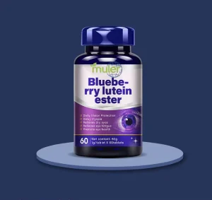 OEM ODM Blueberry Lutein Ester Chewable Tablets Eye Health Supplements for Adults ISO Certified 60 Count Bottles