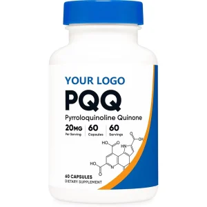 OEM/ODM Natural Vegetarian Non-GMO Pyrroloquinoline Quinone (PQQ) Dietary Supplement Capsules 60 Capsules/Bottle