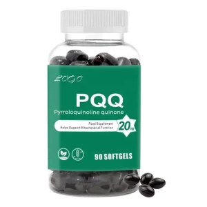 OEM ODM Non-GMO Gluten-Free PQQ 20mg 90-Serving Pyrroloquinoline Quinone Softgel Capsules for Adults