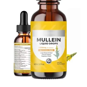OEM ODM Private Label Mullein Liquid Drops 60ml Herbal Extract Vitamin Supplement GMP Factory Direct for Distributors