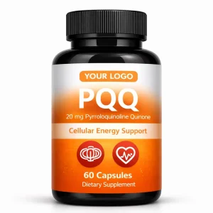 OEM PQQ Pyrroloquinoline Quinone Capsules 20mg Cellular Energy, Brain Health and Mitochondrial Function Dietary Supplement