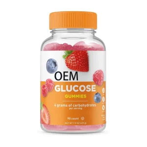 OEM Private Label High Quality Glucose Chewable Gummy Candy Great Tasting Natural Flavor Carbohydrate Supplement Providing