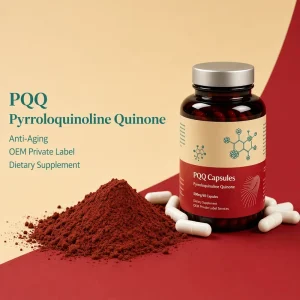 OEM Private Label PQQ Capsules Pyrroloquinoline Quinone Cellular Energy Mitochondrial Support Vegan Custom Bottle Supplement
