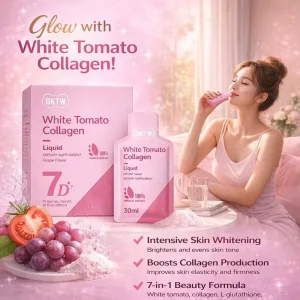 OKTW White Tomato Collagen Liquid 7D Skin Whitening Glutathione Beauty Supplement Custom Manufacturer Private Label