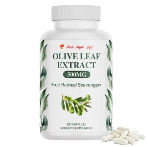 Olive Leaf Extract Capsules Energy & Vitality Support 120 Vegetarian Capsules Dietary Supplement for Metabolic Wellness