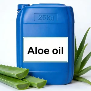 Organic Aloe Vera Oil 100% Pure Cold Pressed Moisturizing Aloe Oil for Skin Care Hair Care Bulk