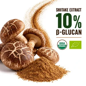 Organic Beta d glucan≥10% Bulk Lentinus Edodes Shiitake Mushroom Extract Powder
