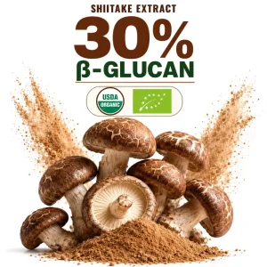 Organic Beta d glucan≥30% Bulk Lentinus Edodes Shiitake Mushroom Extract Powder