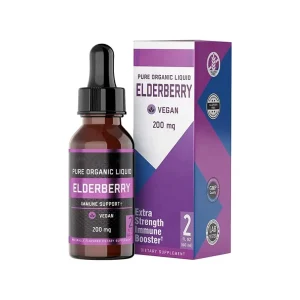 Organic Elderberry Syrup Liquid Extract for Immune Support & Seasonal Protection Black Sambucus Liquid