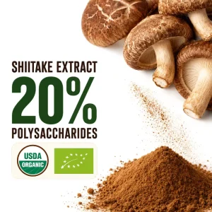 Organic Polysaccharides 20% Lentinus Edodes Shiitake Mushroom Extract Powder