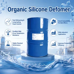 Organic Silicon Defoamer Barrel Packed Excellent High & Low Temp Resistance Stable Chemical Performance Good Compatibility