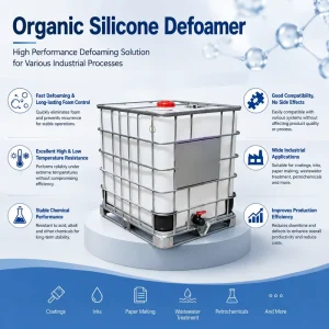 Organic Silicon Defoamer Ton Bag Packed Fast & Long Lasting Foam Control No Side Effects Wide Industrial Applications