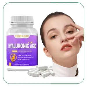 Organic Skin Whitening Hyaluronic Acid Cosmetic Supplement 250mg 2000mg Pure Vitamin C Biotin Collagen Capsules