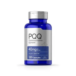 PQQ Pyrroloquinoline Quinone Capsules Supplement 40 mg Antioxidant Non-GMO Gluten-Free