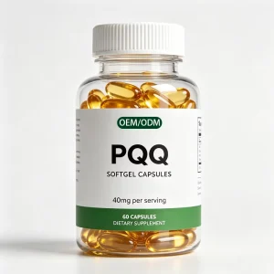 PQQ Softgels 40mg Pyrroloquinoline Quinone Disodium Salt Vegan OEM ODM Supplement