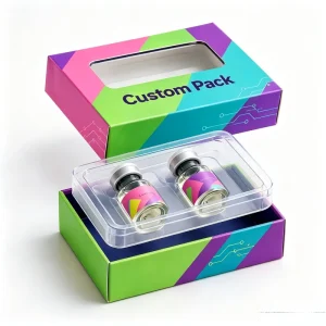 Paperboard GLP-1 Peptide Storage Box Custom Research Use Only