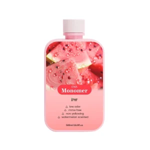 Private Label Acrylic Powder OEM 500ML Watermelon Flavored EMA Acrylic Nail Liquid Monomer