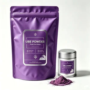 Private Label Pure Natural Purple Yam Powder with Milk for Drinks 100g Per Bag UBE