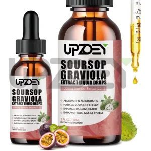Private Label Soursop Graviola Liquid Drops With 1000mg Soursop Extract Plus Sea Moss Extract 2 Fl Oz Soursop Bitters Liquid