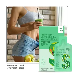 Probiotics Enzyme Fruit Vegetable Liquid Supplement for Digestive Wellness Gut Flora Balance Nutrient Absorption and Immune OEM