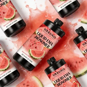 Professional EMA Monomer Acrylic Nail Liquid for Dipping Powder 3D Carving Non-Yellowing Watermelon Flavor Liquid