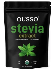Pure Organic Stevia Powder 8 Ounces 1418 Serving Highest Grade Green Leaf Extract Reb A Reduced Bitter Aftertaste 0 Calorie