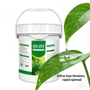 QS-203 Agricultural Water Soluble Silicone Adjuvant With Ultra Low Surface Tension For Better Coverage And Penetration